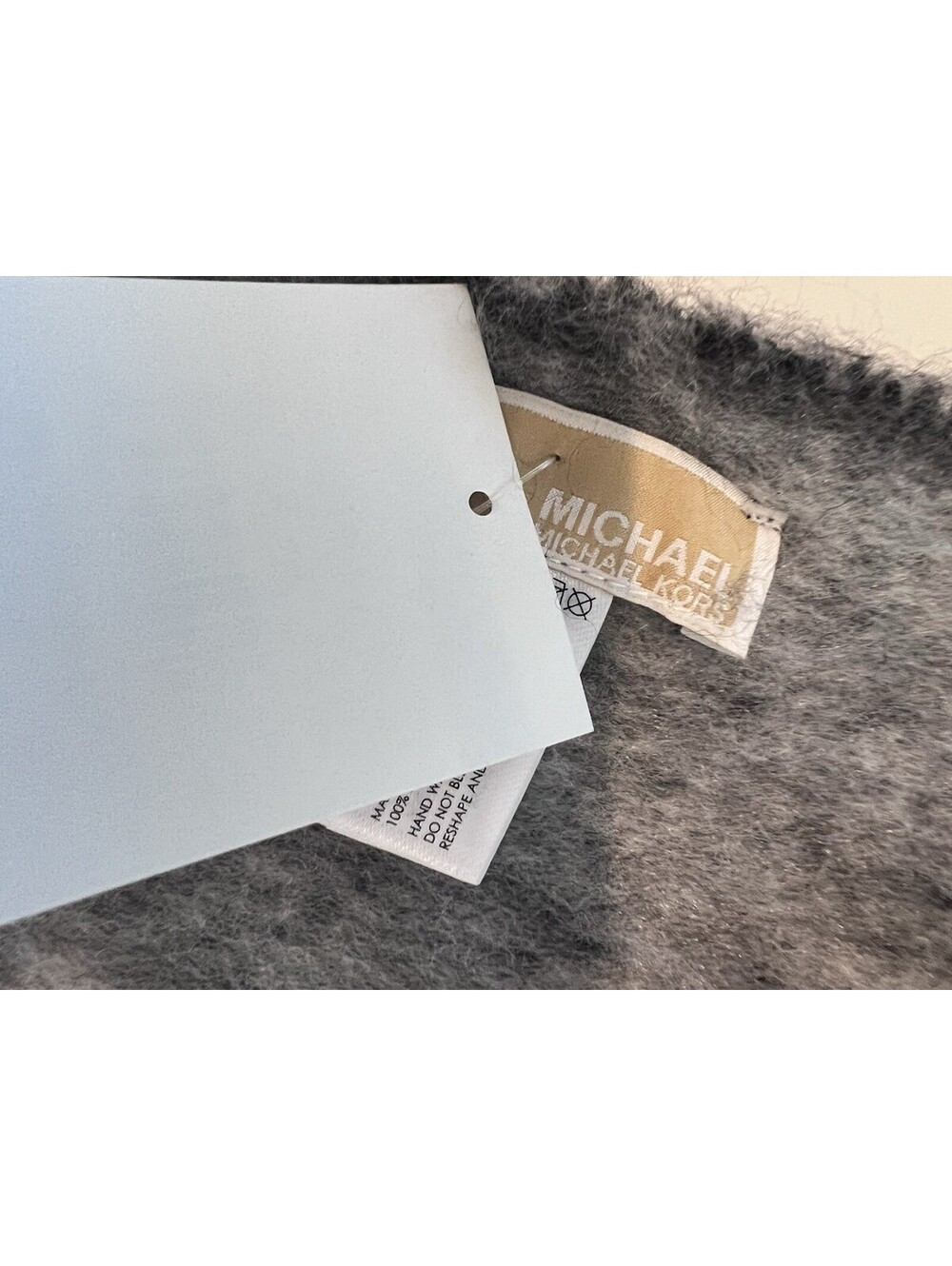 Michael Kors Women's Black /Grey Logo Big Wrap Scarf - Picture 8 of 11